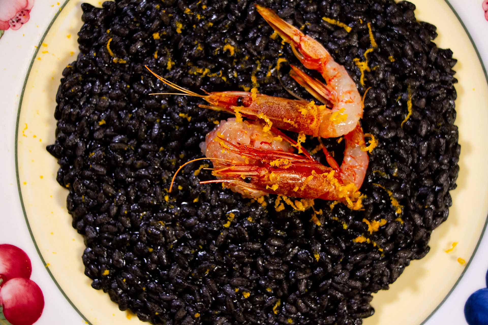 risotto nero di seppia con gamberi_bosco mardiglianna